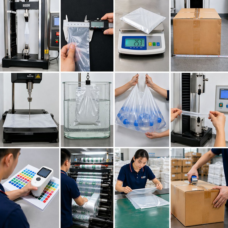 Comprehensive Quality Inspection of Plastic Packaging Bags Comprehensive Quality Inspection of Plastic Packaging Bags