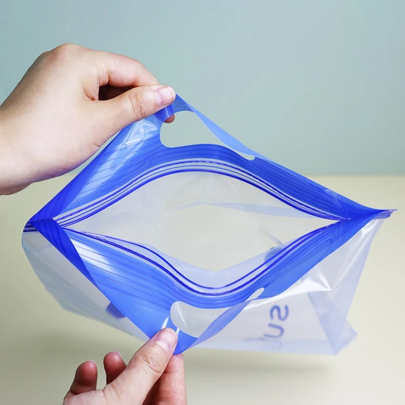 Transparent double bone ziplock bag Transparent double bone ziplock bag
